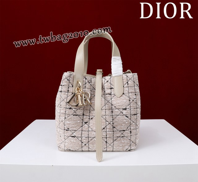 Dior专柜新款迪奥高仿原单藤格纹图案Toujours竖版手袋时尚托特购物包 djfk1679